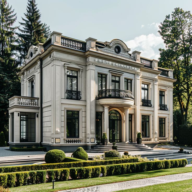Modern houses in British classic style
