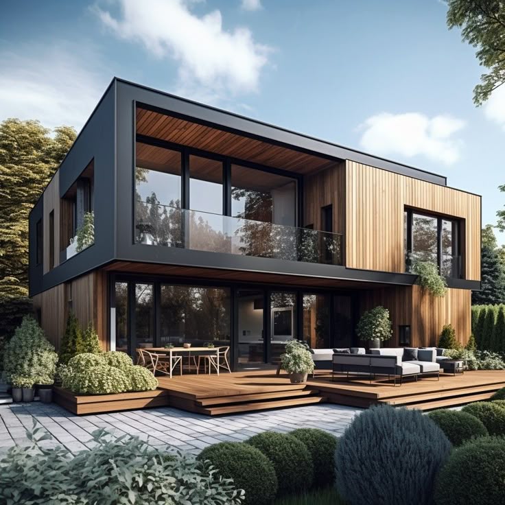 Modern timber houses