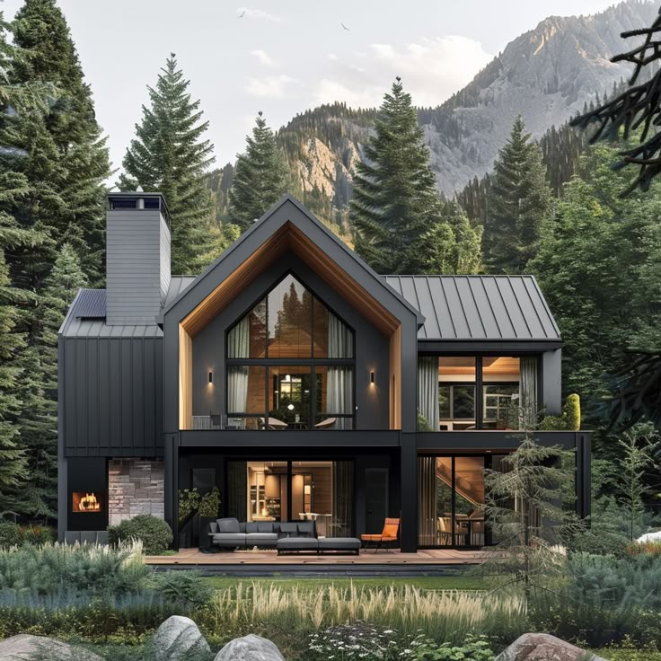 Modern wooden Scandinavian house (1)