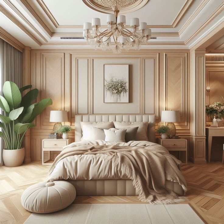 Cozy and luxury bedroom idea 💡 ✨️